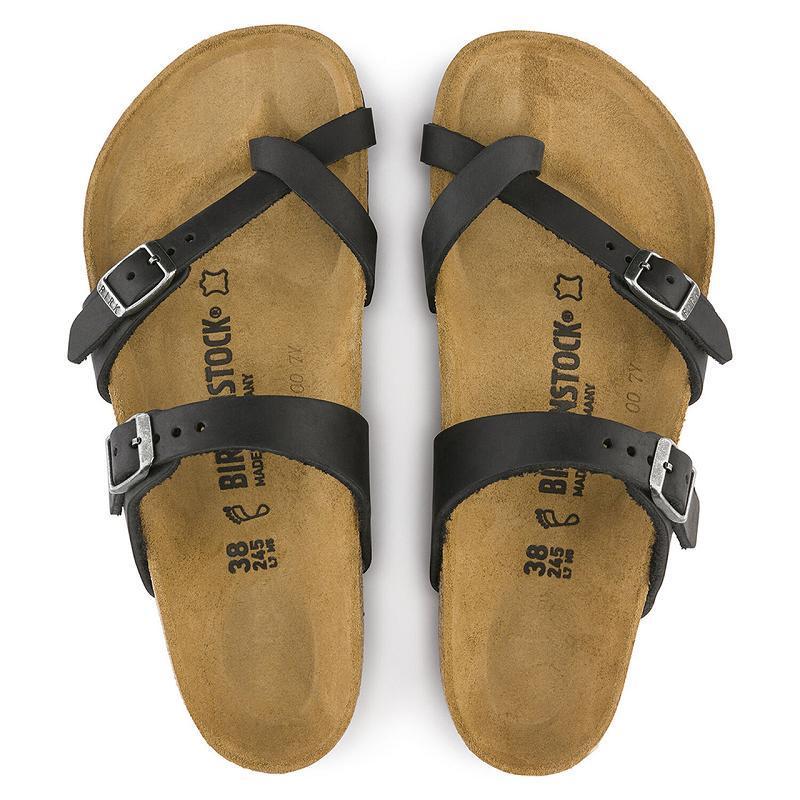 Birkenstock Oiled Læder Mayari Dame Sort | DK 396UZG